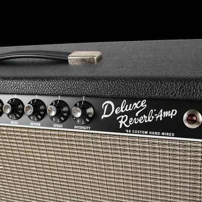 Fender '64 Custom Deluxe Reverb-Amp 2-Channel 20-Watt 1x12" Guitar Combo HANDWIRED ! image 3