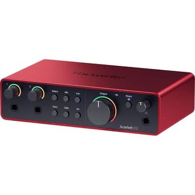Focusrite Scarlett 2i2 4th Gen USB Audio Interface with 2x 10' XLR Cables image 3