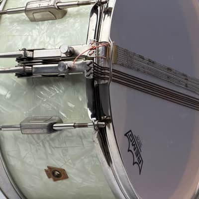 Ludwig WFL 7x14" Twin Strainer 30's Snare Drum - White Marine Pearl image 21