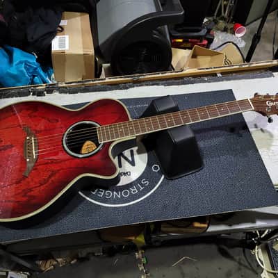 Crafter FX-550EQ Acoustic-Electric Guitar Trans Purple image 1