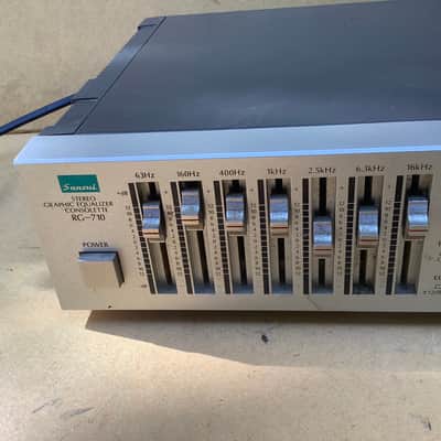 SANSUI RG-710 STEREO REVERB GRAPHIC EQUALIZER RARE VINTAGE image 6