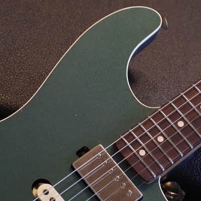 Unplayed! 2021 Fender Custom Shop Stratocaster HST Electric Guitar Aged Sherwood Metallic Relic + COA OHSC image 3