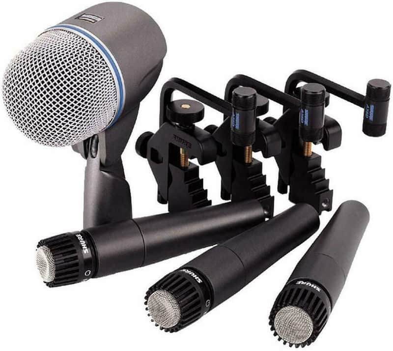 Shure DMK57-52 Drum Microphone Kit, Mic Pack with 3x SM57 and 1x Beta 52A image 1