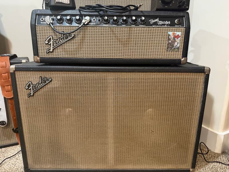 Fender Bandmaster 40-Watt Guitar Amp Head ONLY 1963 - 1967 Black Panel Bild 1