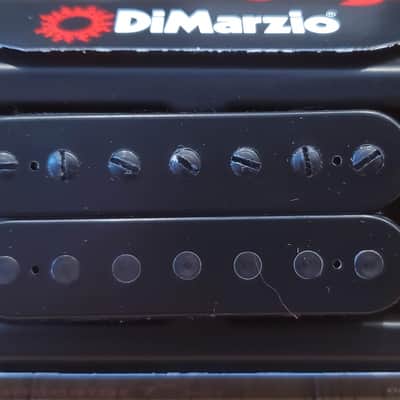 DiMarzio DP757/756BK Illuminator 7 String Set Black W/Black Poles image 1