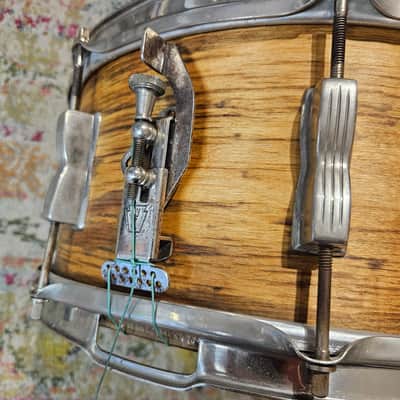 WFL 14x6.5" 3-ply Snare Drum - Nickel Hardware - 1950s image 6