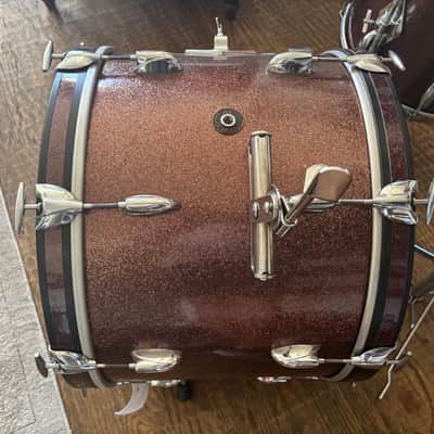 Gretsch 60’s Progressive Jazz Burgundy Sparkle Drum Set image 7