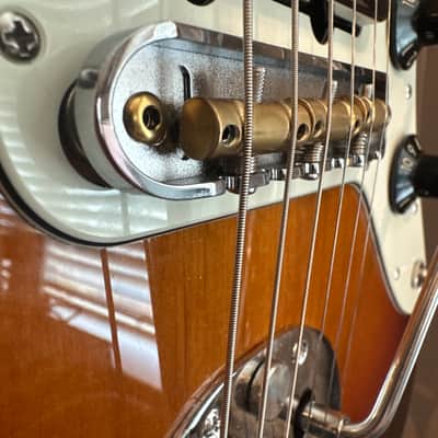 Chrome Plated Brass Fender Jazzmaster / Jaguar Offset Bridge image 8
