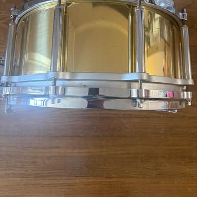 Pearl Free Floating brass 6.5"x14" snare drum - Brass image 3