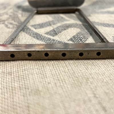 Vintage 1960's Hofner Colorama Guitar Trapeze Tailpiece-Nickel Circa 1961 image 7