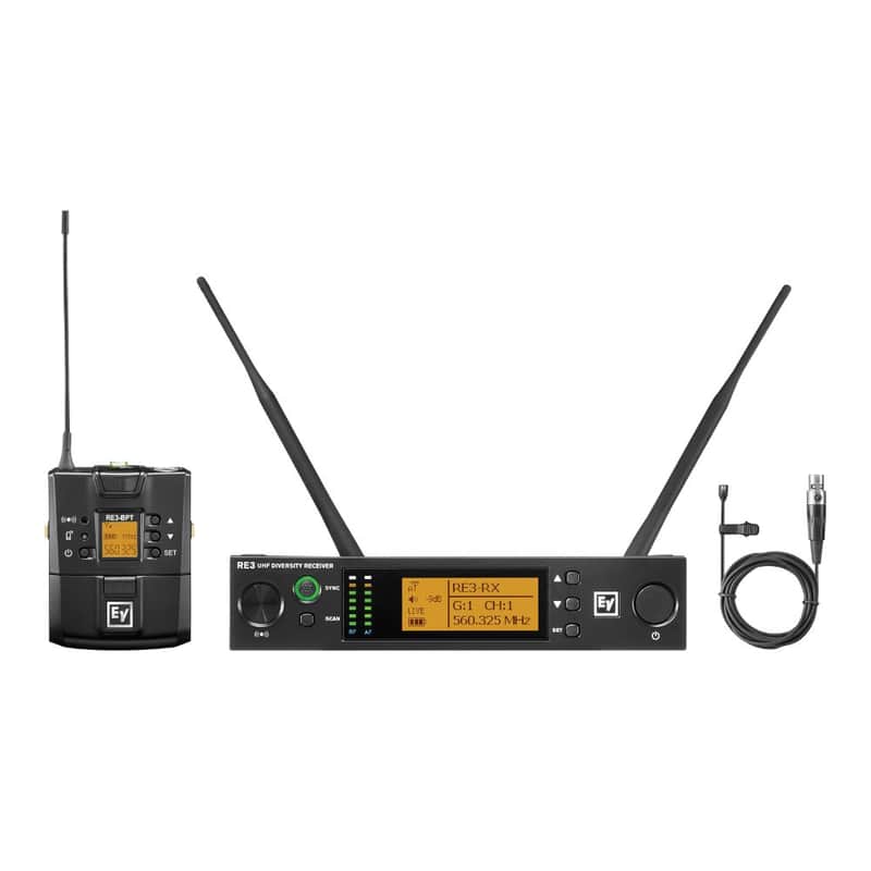 Electro-Voice RE3-BPOL-5H Wireless Headworn Mic Set with HW3 & Bodypack image 1