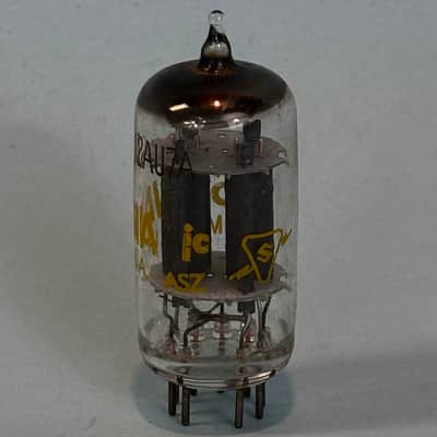 1960s Sylvania 12AU7A ECC82 Vintage Gray Plate Halo Getter Tube! T484 image 2