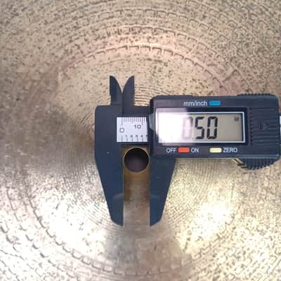 Zildjian 14"Scimitar Hi-Hats Cymbals Set Pair B8 Pre-ZBT Era 1230/1260g Vintage image 7