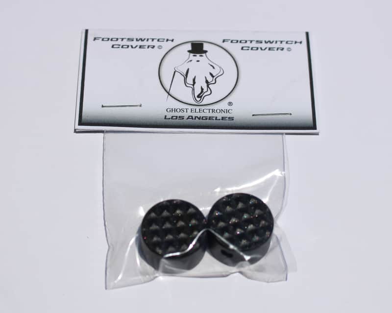 Ghost Electronic Footswitch Covers 2 Black Dust Pedal Topper Aluminum Guitar Knob 2022 image 1