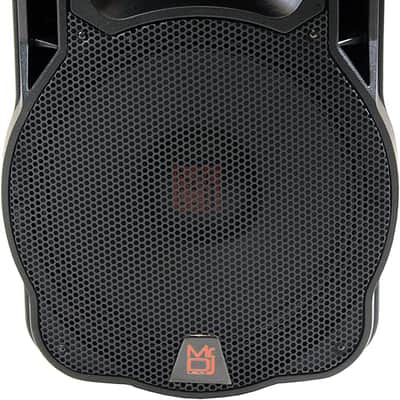 2 15" 4000W Bluetooth DSP FM Radio USB Portable PA DJ Speaker & Stands Pair image 5