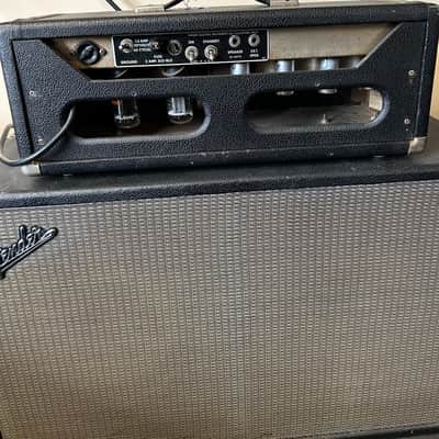 Fender Bassman 2-Channel 50-Watt 2x12" Piggyback Guitar Amp 1964 - 1966 - Black Panel image 4