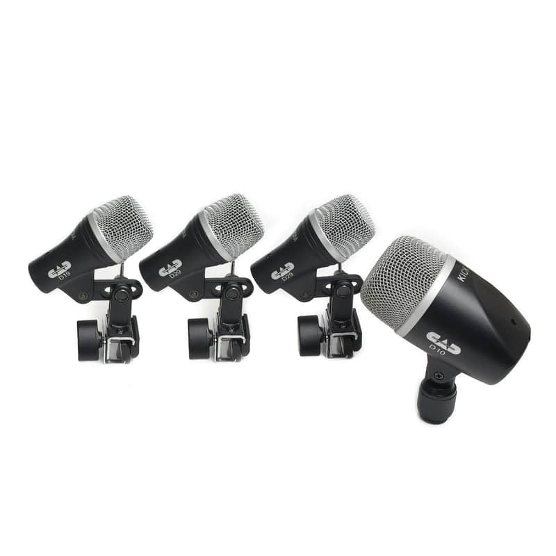 CAD Audio 4-Piece Drum Mic Pack - Includes Kick Mic, Snare Mic and 2 Tom Mics (STAGE4-U) image 1