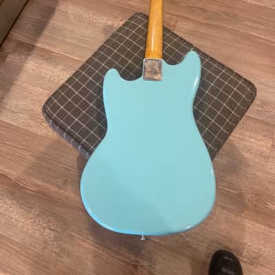 Fender Mustang Guitar with Rosewood Fretboard 1964 - 1980 - Blue Refin image 2