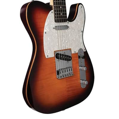 Michael Kelly 1953 Caramel Burst Electric Guitar Quad Boutique Mod; Ebony Fretboard image 4