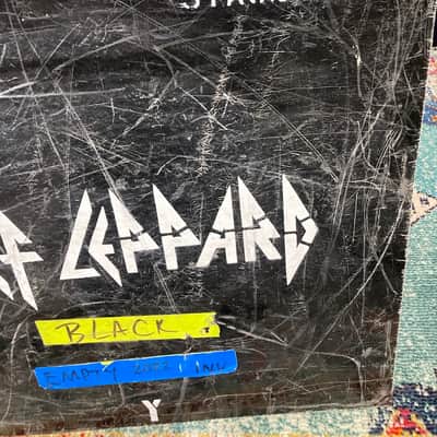 Def Leppard Logo, Tour Used Case Panel Wall Hanging "S6A" "Stage Left" (#19) image 4