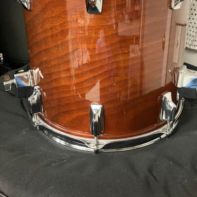 Tama Superstar 13x14 Floor Tom Drum Super Mahogany Finish image 3