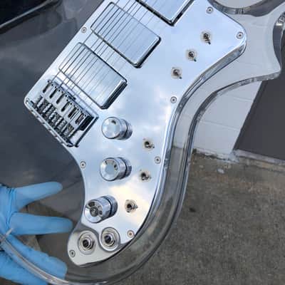 Electrical Guitar Company Jerry Garcia Acrylic Hybrid OBEL aluminum neck 2019 Polished image 19