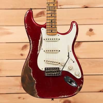 Fender Custom Shop Limited Andy Hicks Masterbuilt 1958 Stratocaster Heavy Relic - Poison Apple Red-AH0266 image 2