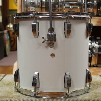 1970s Sonor Swinger Outfit in White 14x18 8x12 14x14 5x14 image 12