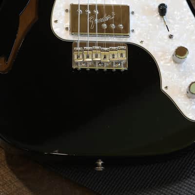 2012 Fender FSR Telecaster Deluxe '72 Reissue Thinline Semi-Hollow Electric Guitar Black + OHSC image 5