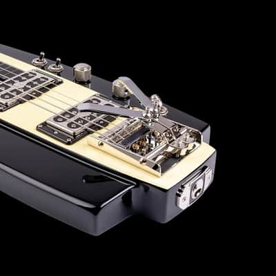 Duesenberg Fairytale Split/King Black Lapsteel with Case image 3