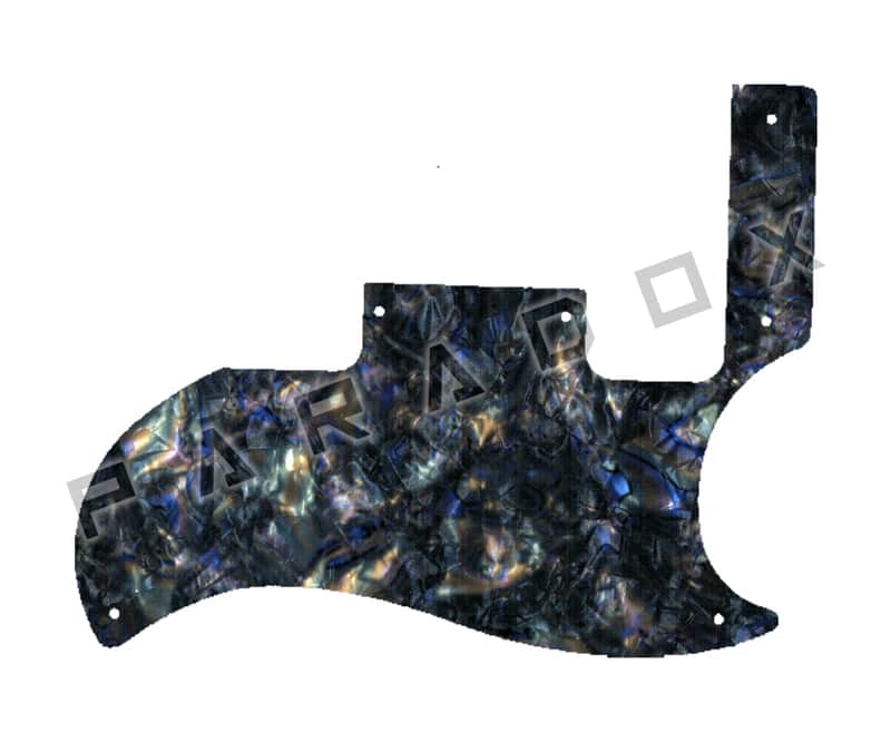 Custom Pickguard For 2019 - 2024 Made in America Gibson SG Special W/P90's - Black Abalone/White/Black/White .090" image 1