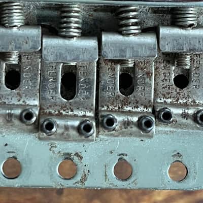 Fender USA Stratocaster Bridge ~ STRAT USA Heavy BLOCK image 4