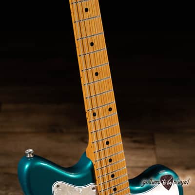 Fano JM6 Oltre Maple Fretboard Lollar P-90 Guitar w/ Gigbag – Ocean Turquoise image 4