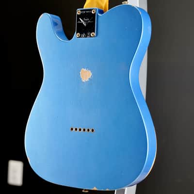 Fender Custom Shop 1963 Telecaster Relic 3A Rosewood Fingerboard Aged Lake Placid Blue image 9