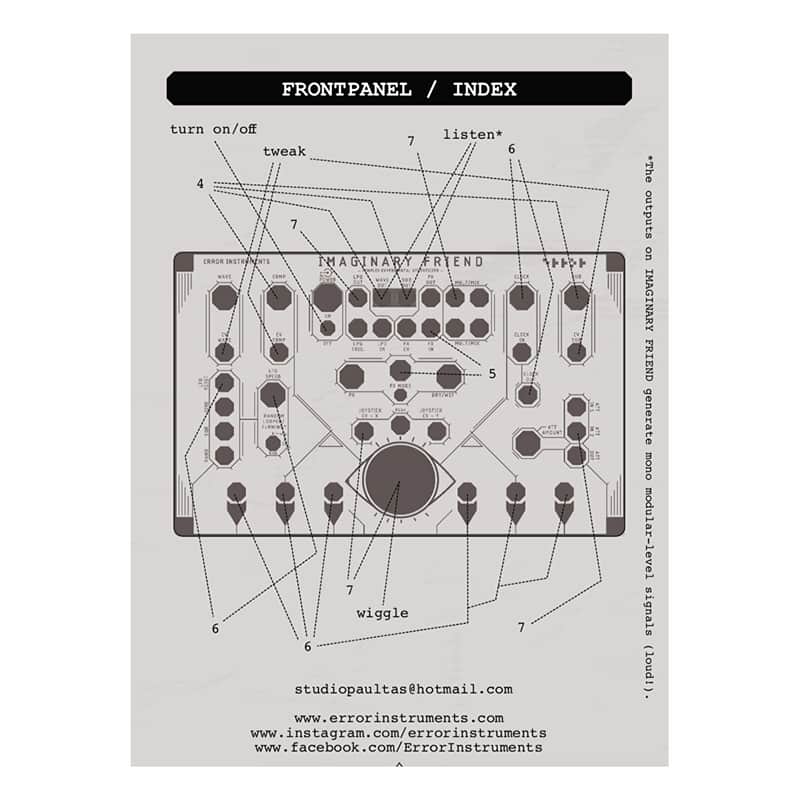Error Instruments Imaginary Friend Complex Eurorack Semi Modular Synth Module image 1