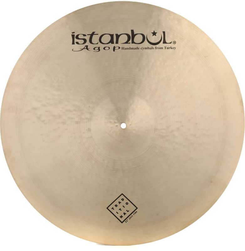 Istanbul Agop Traditional Medium Jazz Ride Cymbal - 22 inches image 1