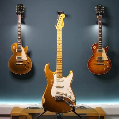 Fender Custom Shop ’55 Stratocaster Kyle McMillin Masterbuilt 2020 - Frost Gold Relic image 1