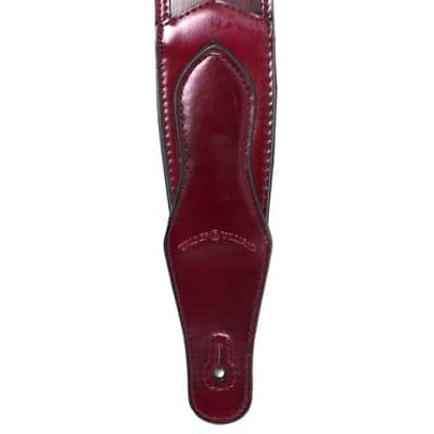 LID-06 Double Stitched Sangria Purple Leather with Traditional Western Tooling image 6