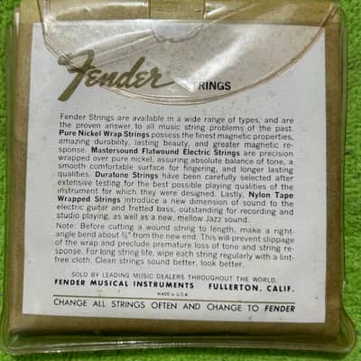 Fender #2100 Set: Spanish Guitar Nylon Tape Wound Strings Late 1960's - Black image 3