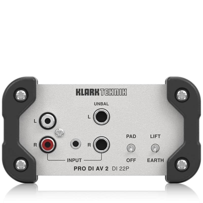 Klark Teknik DI 22P Passive Stereo DI Box with Midas Transformers, Extended Dynamic Range image 1