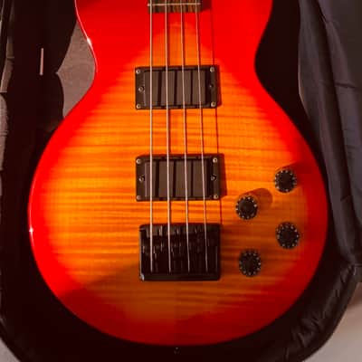 Epiphone 1996 Les Paul Bass Made In Korea Sunburst Red  w/ New Strings & Set Up image 2