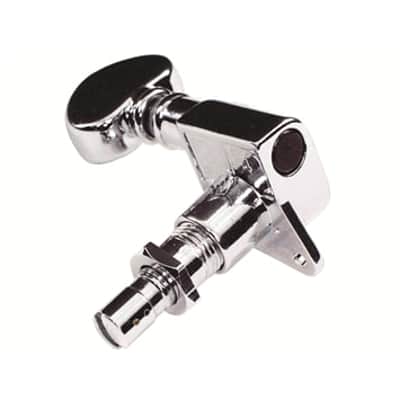 Grover 406C6 Rotomatic Mini 6 in Line Self Locking Machine Heads, Chrome image 2