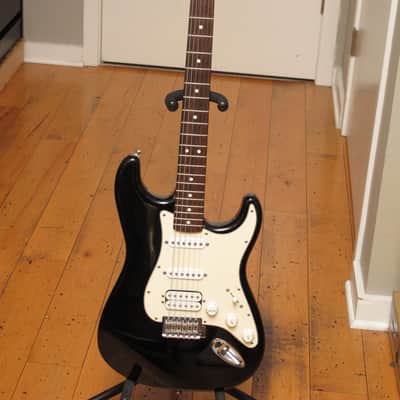Fender Standard Stratocaster HSS, MIM Fat Strat 2004/2005 Black image 8