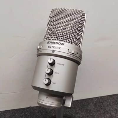 Samson G-Track USB Condenser Mic with Audio Interface 2010s - Silver image 1