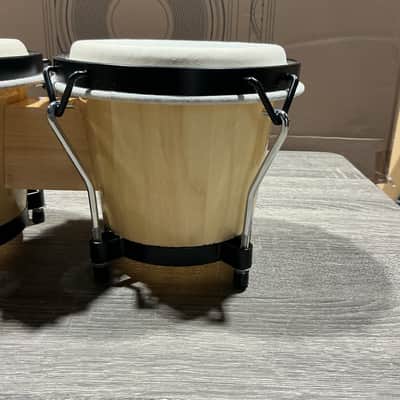 Stagg BW-70-N 6" & 7" Traditional Wooden Tunable Bongo Set - Natural image 2