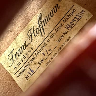 Franz Hoffman 3/4 Size Violin Outfit – Used, Good Condition w/ Bow & Hard Case image 9