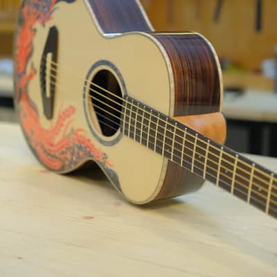 Batiksoul Guitars No.#120 - Parlor Batik Cendrawasih Geni image 9