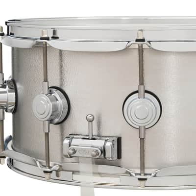 DW 6.5x14" 3mm Thick Aluminum Snare Drum with Chrome Hardware DRVA6514SVC image 5