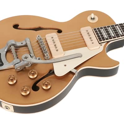 2017 Gibson ES Les Paul P90 Goldtop W/ Bigsby image 7