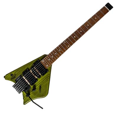 Spade Green Clear With Floating Tremolo HSH Pickups Coil Split & Stiletto Case image 2